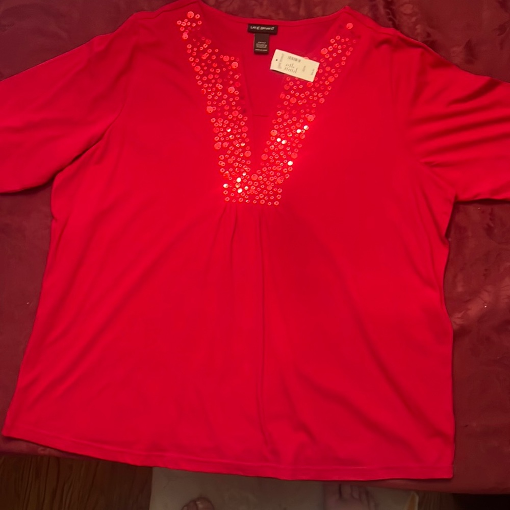 Red Lane Bryant Top